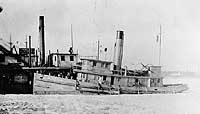 Photo # NH 101949:  USS Joseph M. Clark in the ice, winter 1917-18