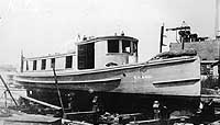 Photo # NH 101957:  USS Katie hauled out of the water, circa 1917-18