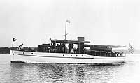 Photo #  NH 102058:  Motor boat Navajo III, photographed prior to World War I