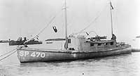 Photo # NH 102172:  USS St. Sebastian moored in port, circa 1917-1919
