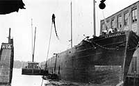 Photo #  NH 102194:  Schooner barge C.F. Sargent prior to her World War I Navy service