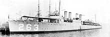 Photo # NH 102902:  USS Laub at the Boston Navy Yard, 4 June 1919