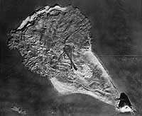 Photo # NH 104135: Relief Map of Iwo Jima.