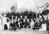 Photo # NH 105543:  Crew members of USS Rainbow, circa 1903-1904.  Photographed by Karl Lewis