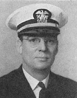 Photo # NH 105854:  Lieutenant Junior Grade Albert L. David, USN