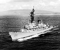 Photo # NH 106785:  USS Benjamin Stoddert underway, 1 October 1974.  Photographed by D.J. Tyree