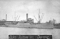 Photo #  NH 107026:  USS Lake Tulare at Danzig, 1919.