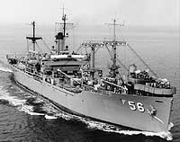Photo # K-88516:  USS Denebola in Hampton Roads, Virginia, March 1971