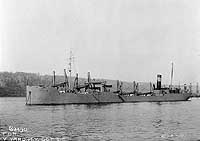 Photo # 19-N-61-8-10:  USS Hector in New York Harbor, 3 October 1911
