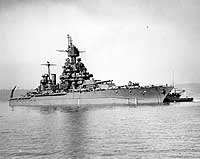 Photo # 19-N-86952: USS Maryland off the Puget Sound Navy Yard, 5 August 1945