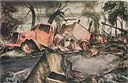 Painting: ESCAPE ROUTE, NORMANDY, AUGUST 1944