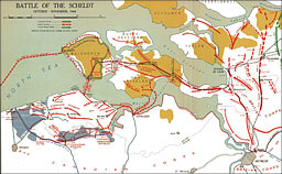 Map: Battle of the Scheldt, October-November 1944