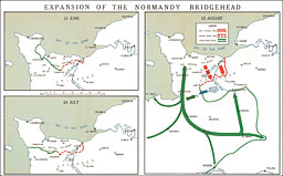 Map: Expansion of the Normandy Bridgehead