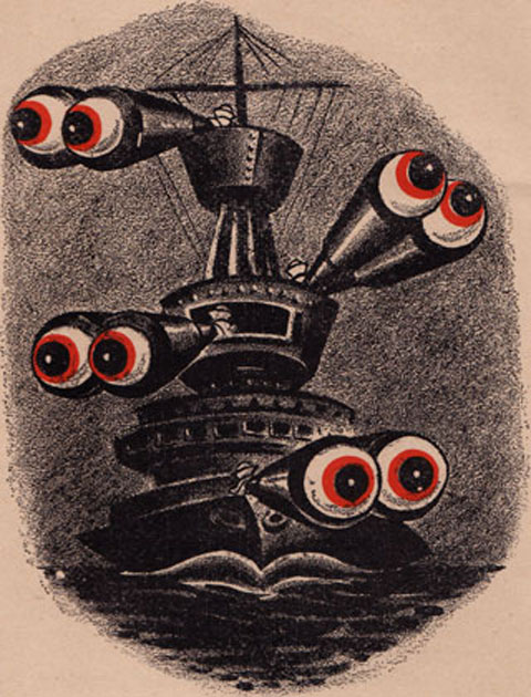 Cartoon: A lookout is the eyes of his ship