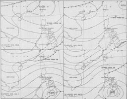 Weather Maps: Task Force 38, 7-10 January 1945