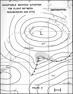 Acceptable Weather situation for flight between Paramushiru and Attu