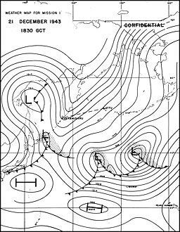 Weather map for mission I