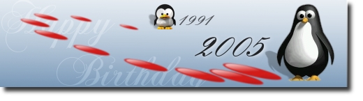 Honoring 
the 14th Birthday of Linux