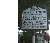 [NC Div of Archives and History sign]