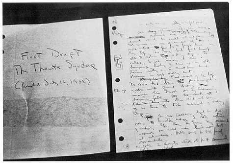 Image of Walker Percy manuscript