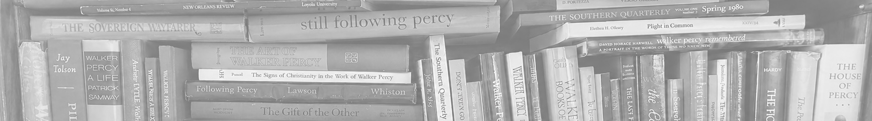 Design image of Walker Percy books